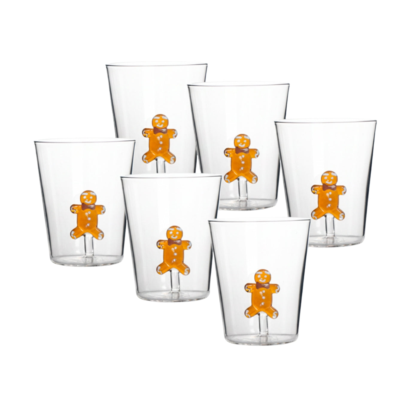 SET DE 6 VASOS DE CRISTAL Jengibre - 400ml
