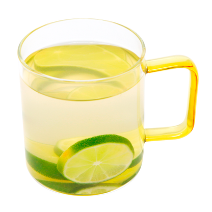 Taza Transparente con Asa de Color 400 ml - Varios Colores