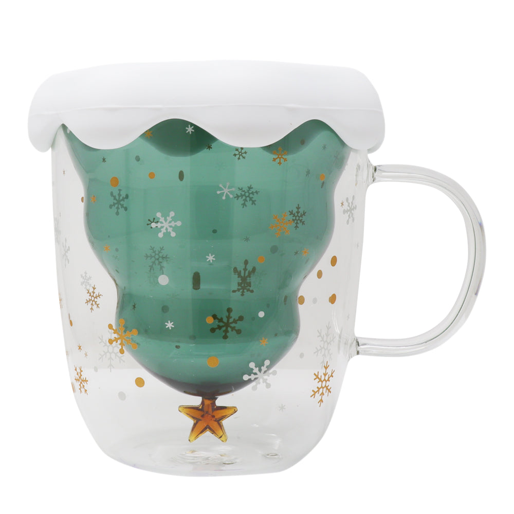 Taza de Cristal Pino de Navidad - 300 ml