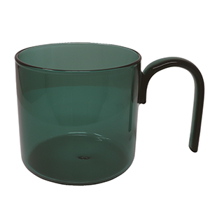 Set de 4 Tazas de Cristal Verde - 280 ml