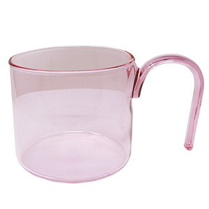 Set de 4 Tazas de Cristal Rosa - 280 ml
