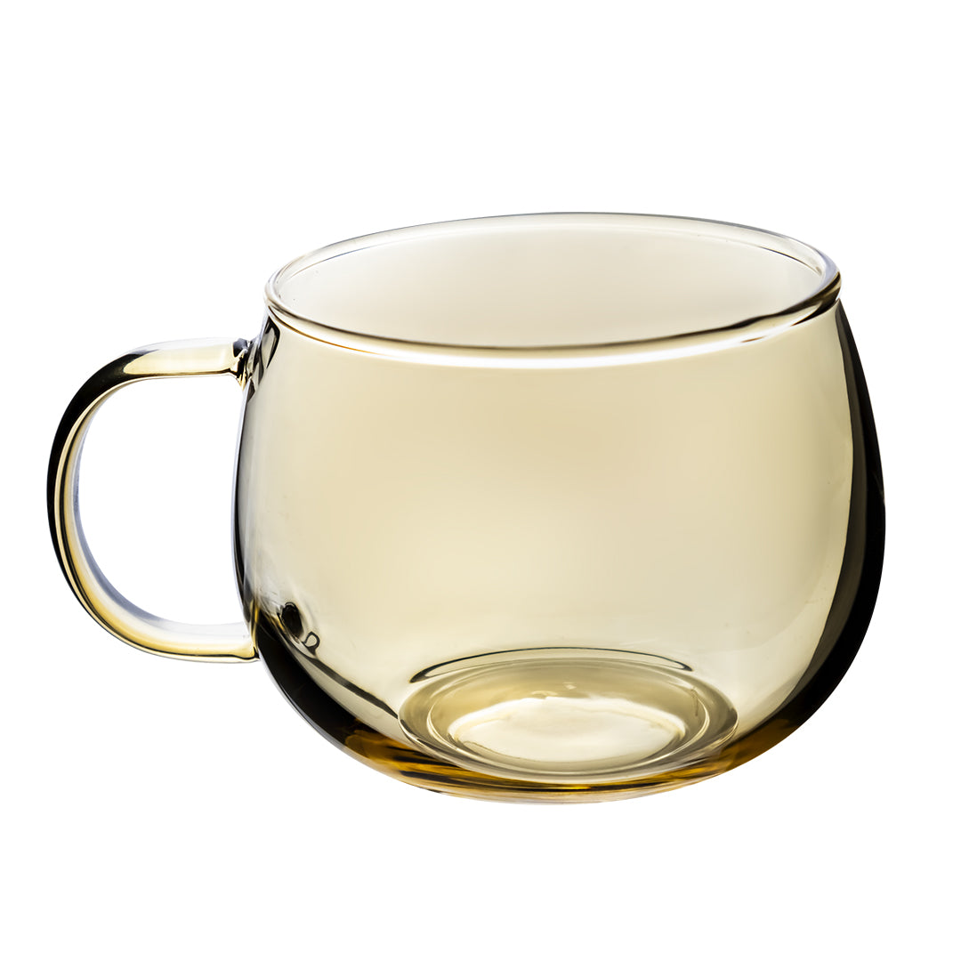 Set de 6 Tazas Electrochapadas Amarillas - 410 ml