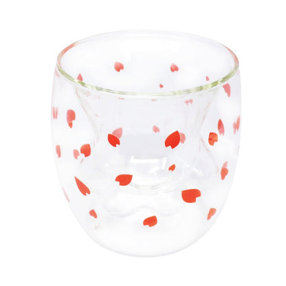 Vaso de Cristal Patita de Gato Floral - 250ml