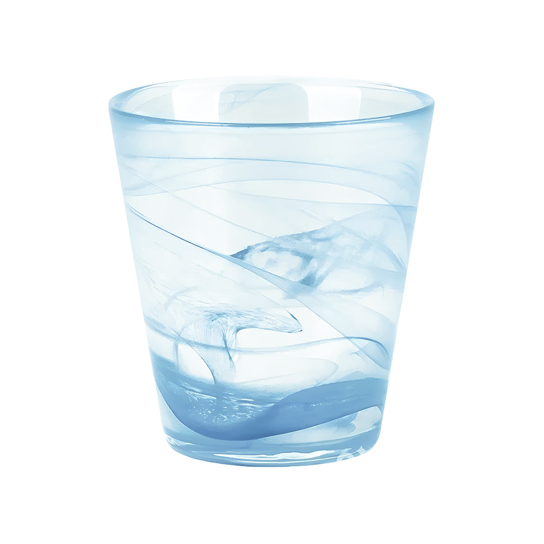 Set de 4 Vasos de Cristal Azul Claro - 300 ml