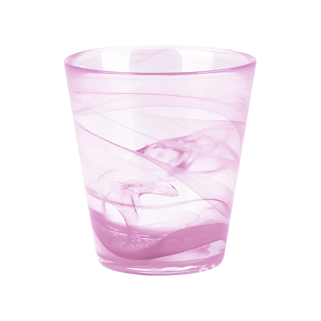 Set de 4 Vasos de Cristal Rosa Claro - 300 ml