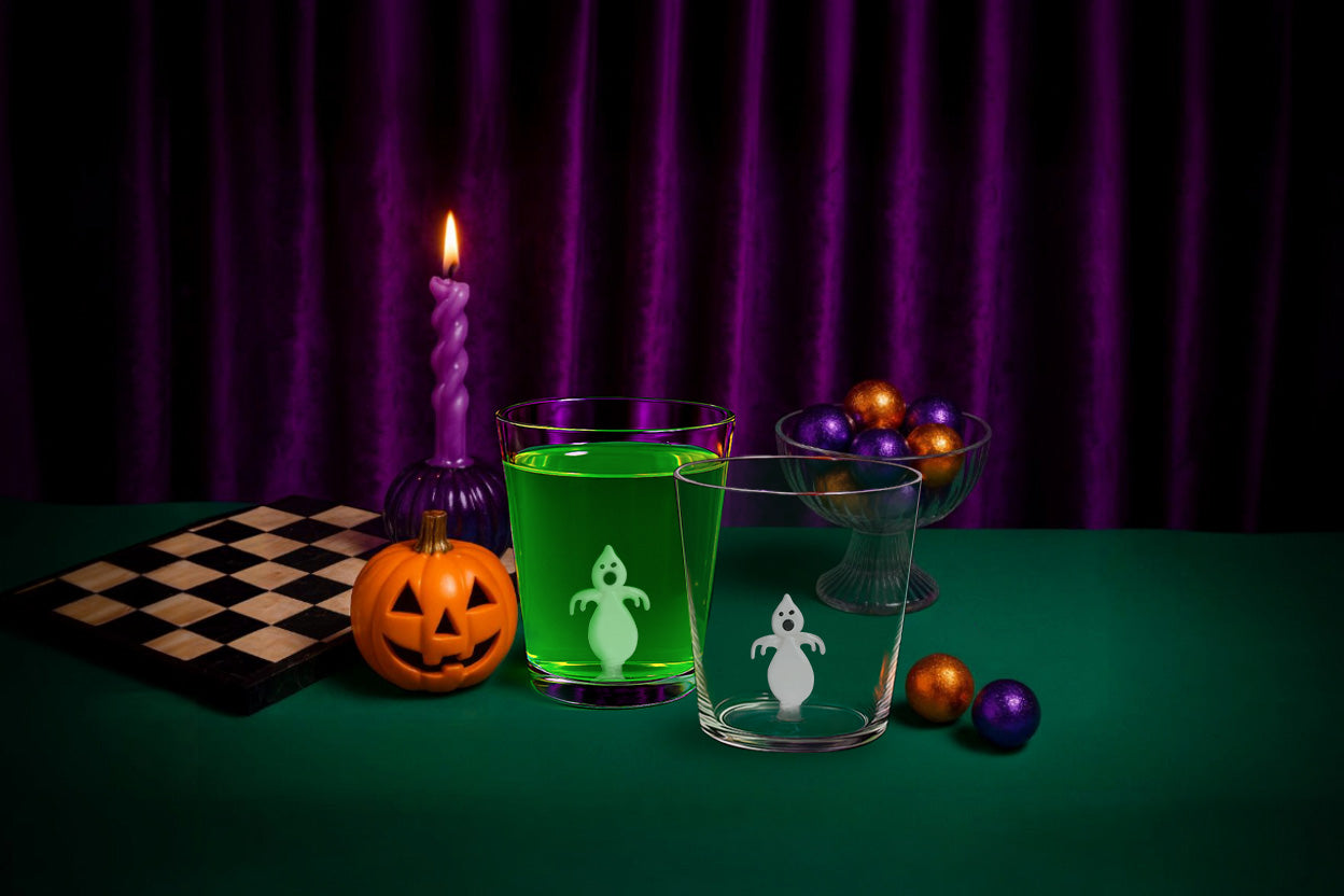 Set de 4 Vasos de Cristal Fantasma - 400 ml