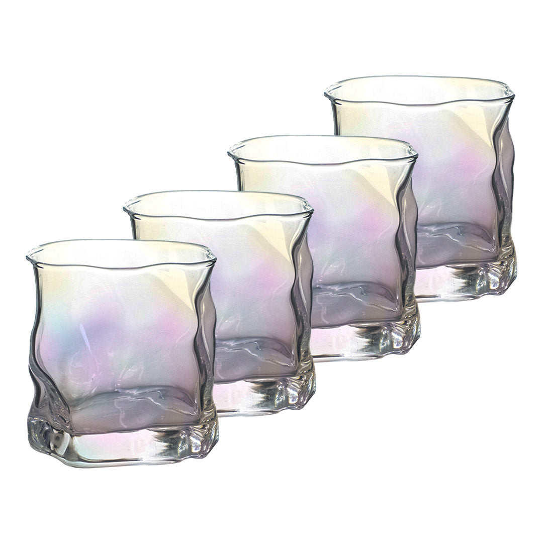 Set de 4 Vasos Electrochapados Tornasol - 300 ml