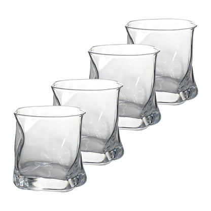 Set de 4 Vasos Electrochapados Transparente - 414 ml