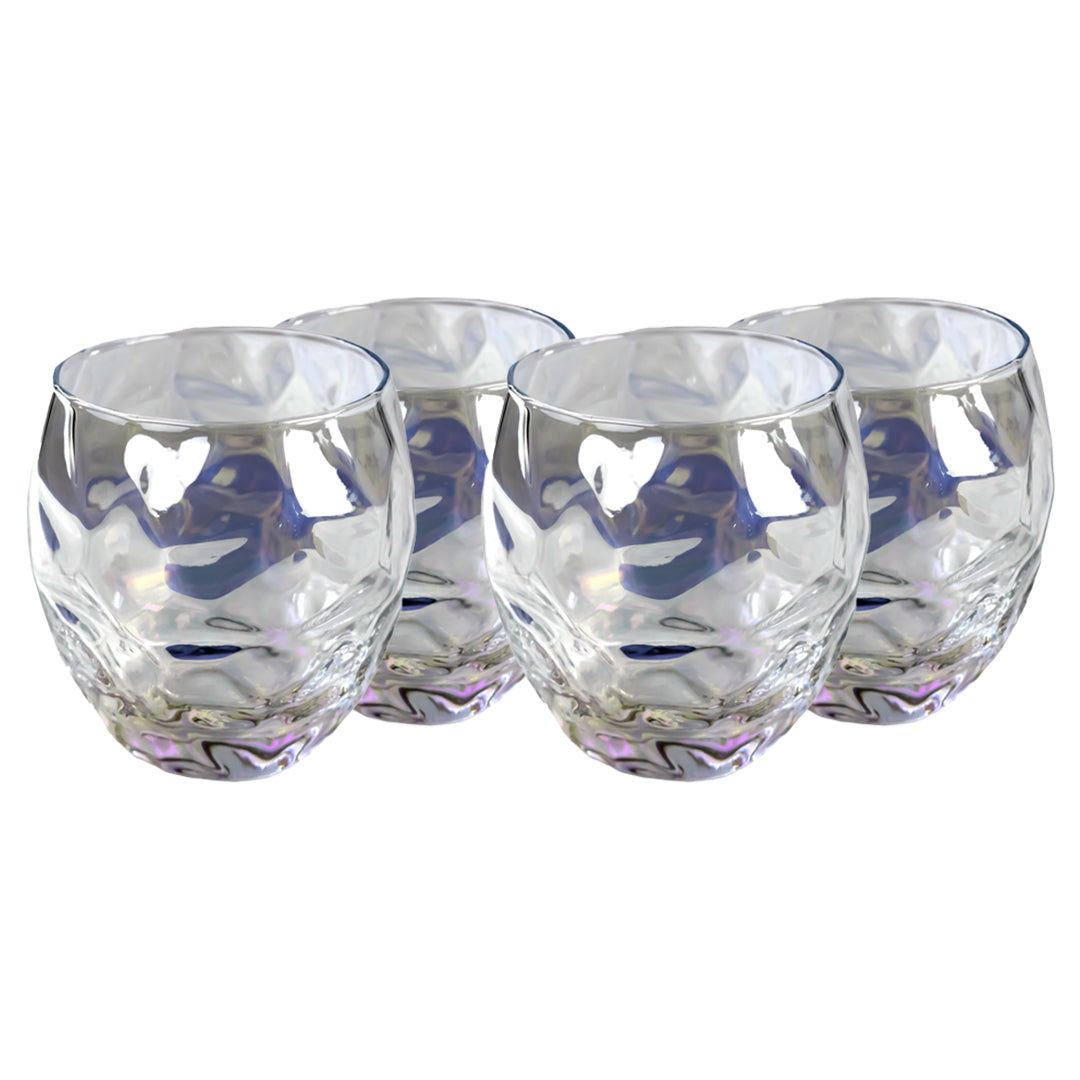 Set de 4 Vasos de Whisky Electrochapados - 210 ml