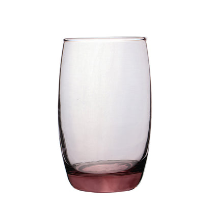 Set de 6 Vasos Transparentes Rosa - 280 ml