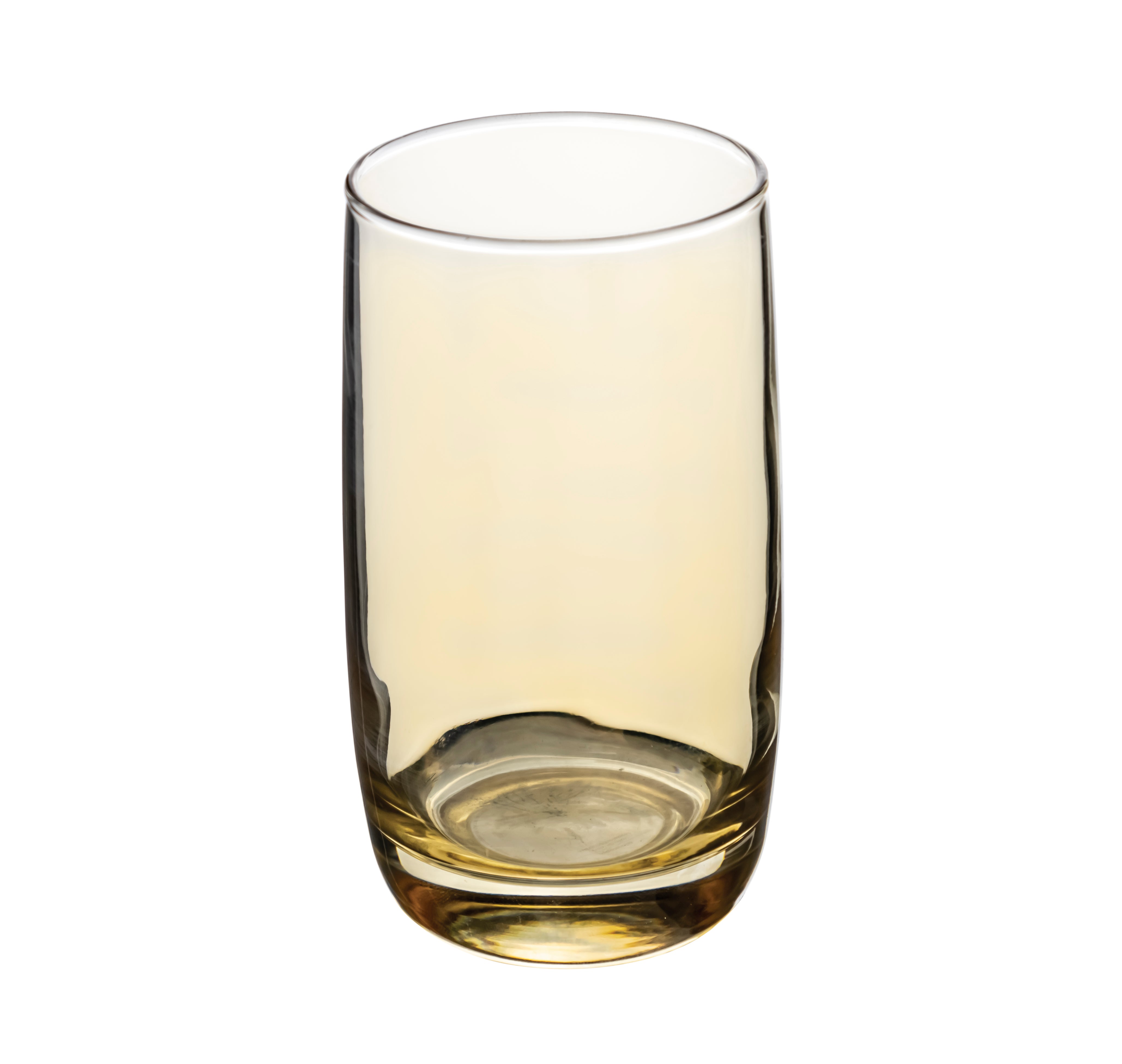 Set de 6 Vasos Transparentes Ámbar - 280 ml