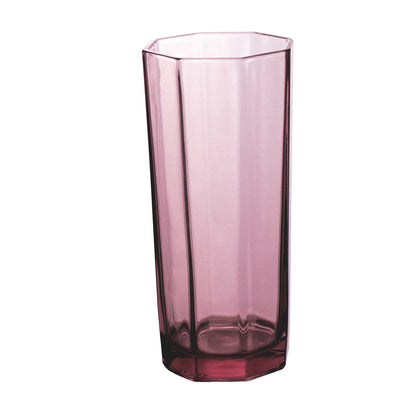 Set de 6 Vasos Transparentes Rosa - 260 ml
