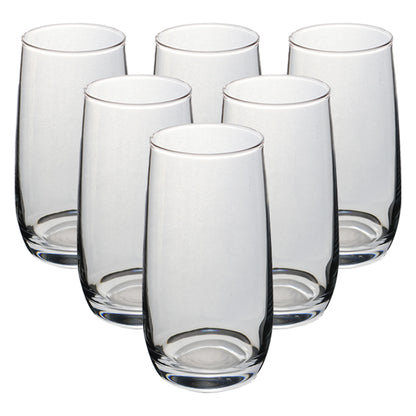 Set de 6 Vasos Transparentes - 520 ml
