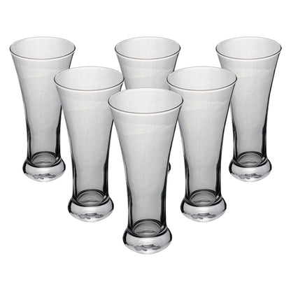 Set de 6 Vasos Cerveceros Transparentes - 350 ml