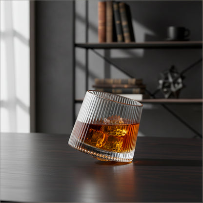 Set de 6 Vasos Whisky de Cristal Base Redonda - 170 ml
