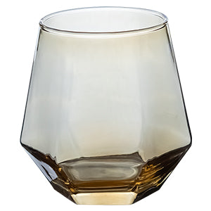 Set de 6 Vasos de Cristal Ámbar - 310 ml