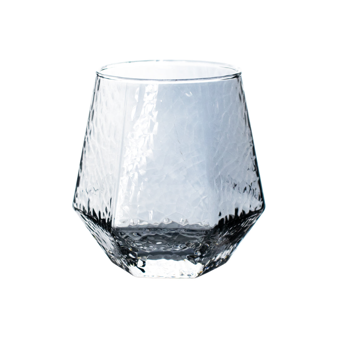 Set de 6 Vasos de Cristal Hexagonales Humo - 310 ml
