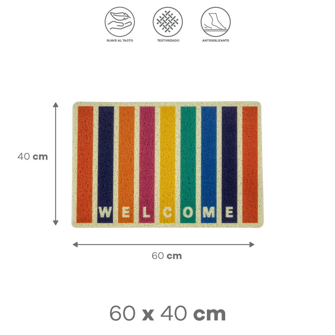 Tapete Multicolor "WELCOME"