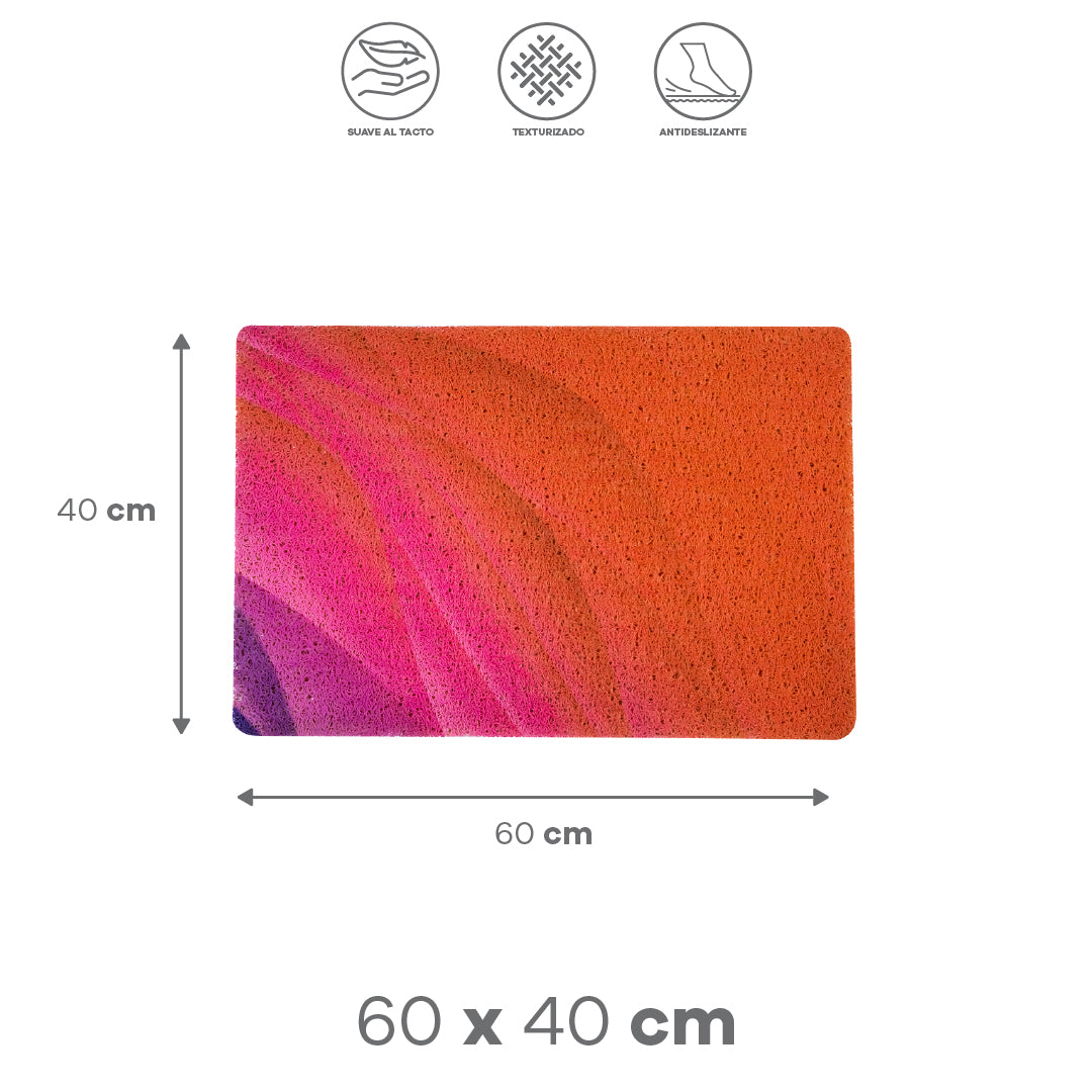 Tapete Difuminado Rosa/Naranja