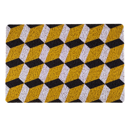 Tapete Minimalista Geométrico Amarillo