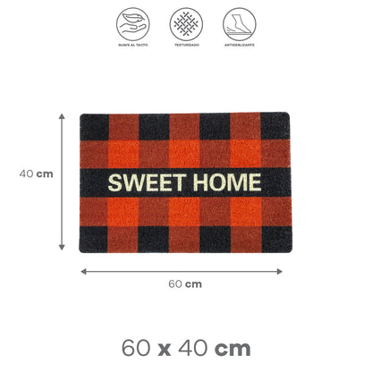 Tapete Naranja/Negro "SWEET HOME"