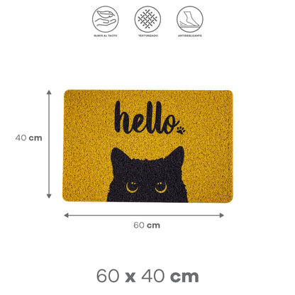 Tapete Café Claro "HELLO"