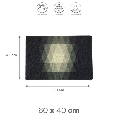 Tapete Minimalista Geométrico Negro