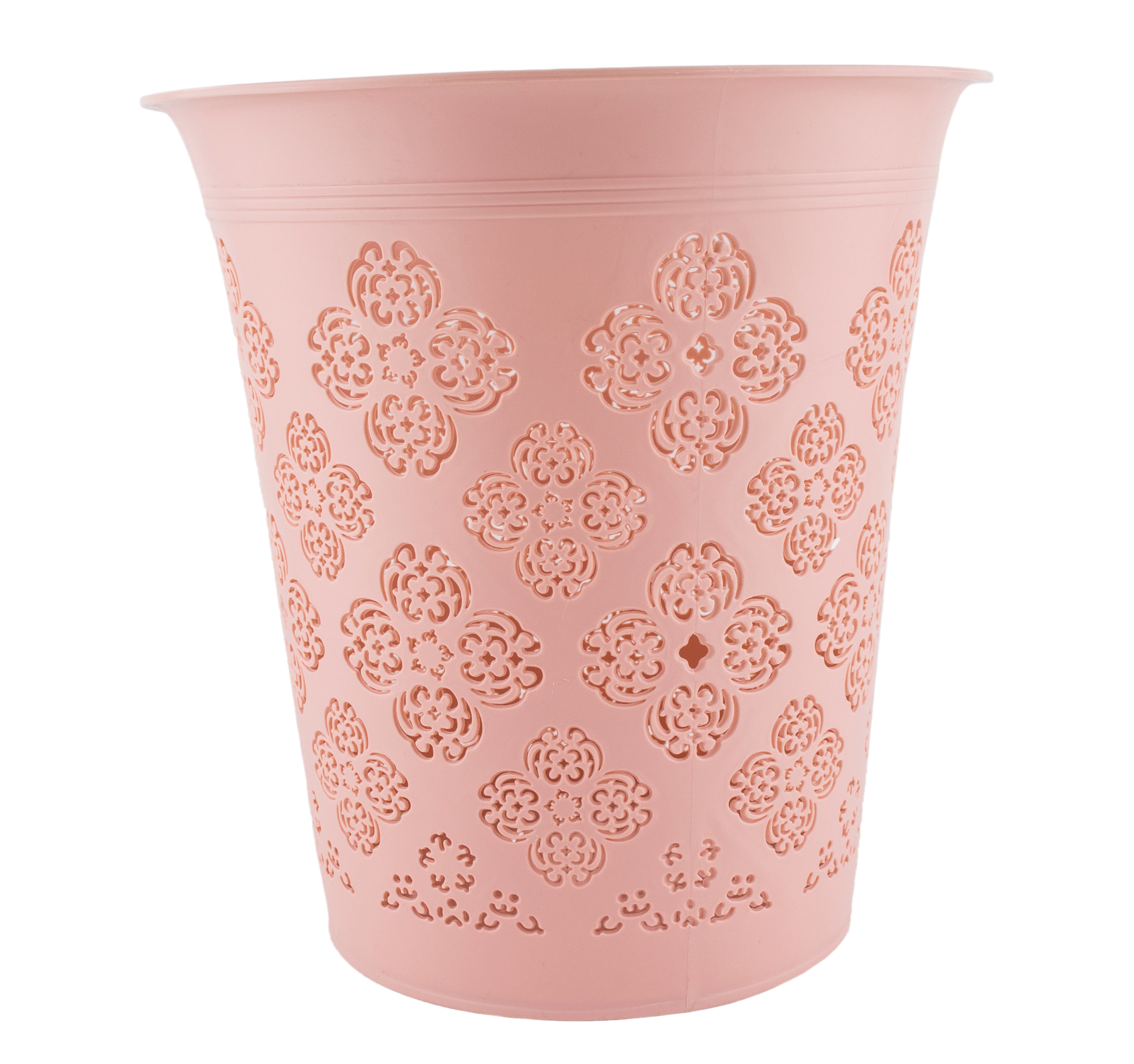 Bote de Basura Rosa Calado - Diseño Floral