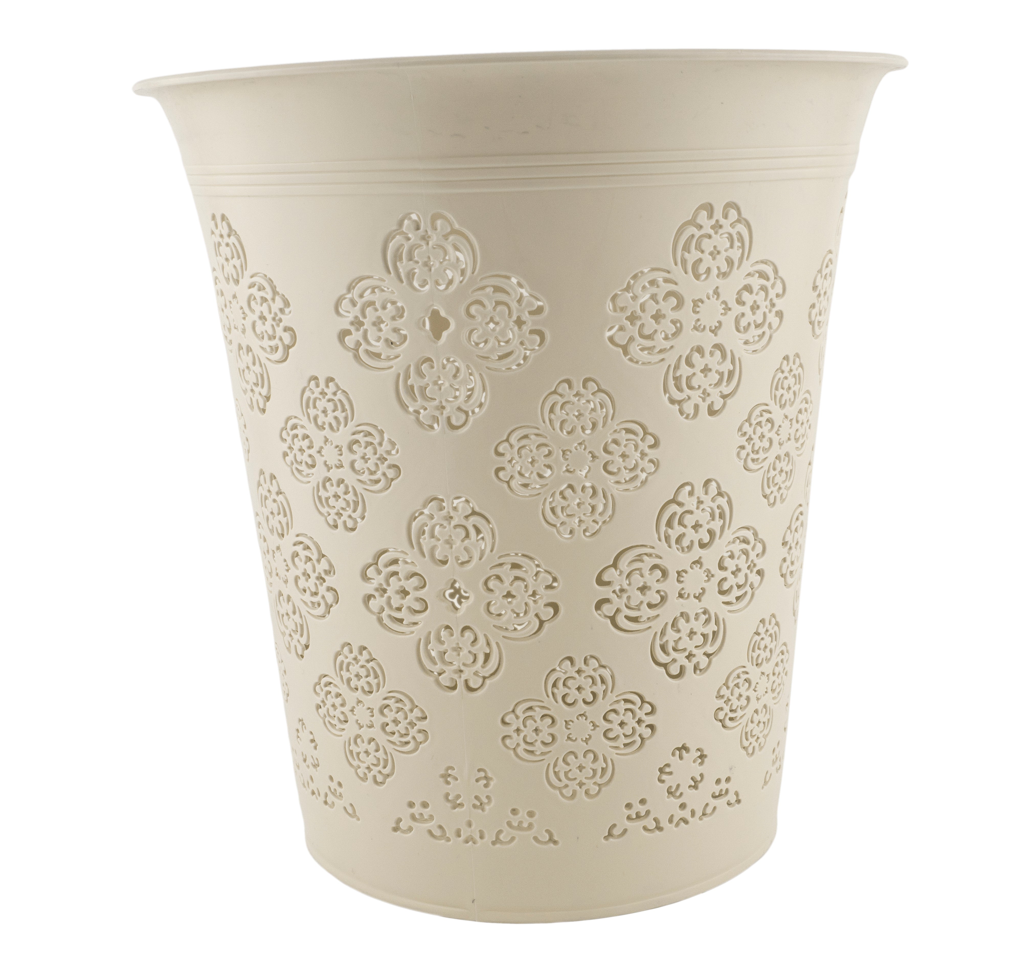 Bote de Basura Khaki - Diseño Floral