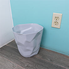 Set De 2 Botes De Basura, Diseño Geométrico - Color Gris