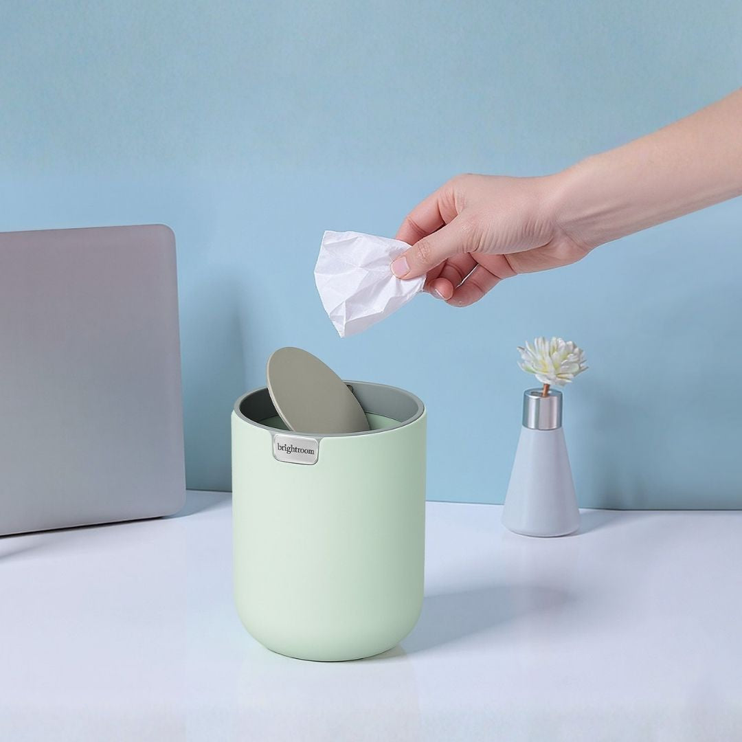 Mini Bote de Basura 12 x 16.5 cm - Color Menta