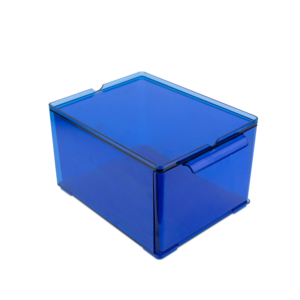 Caja Organizadora de Acrílico Transparente Azul