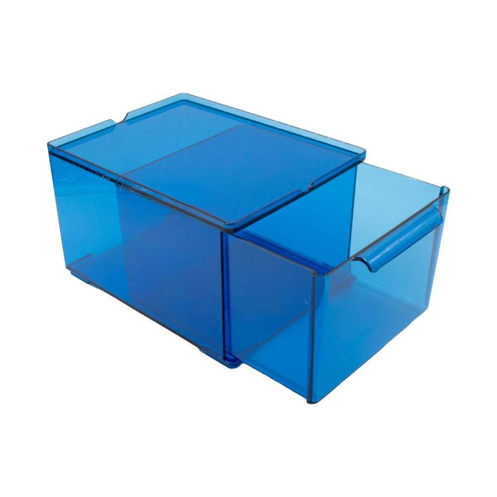 Caja Organizadora de Acrílico Transparente Azul