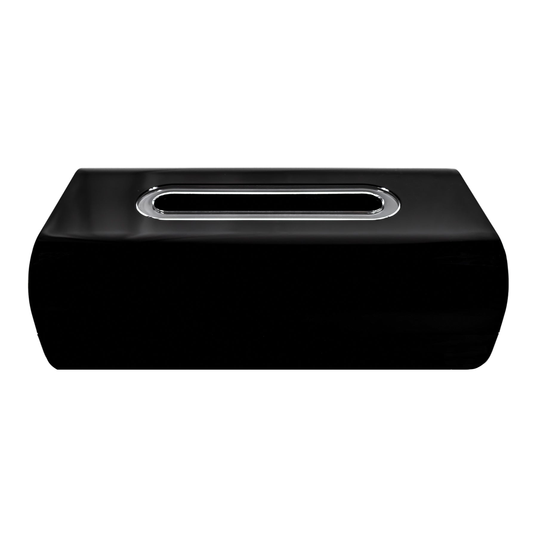 Dispensador de Pañuelos Rectangular Negro Lacado