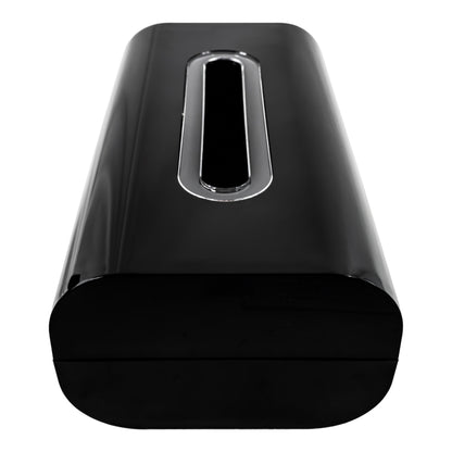 Dispensador de Pañuelos Rectangular Negro Lacado