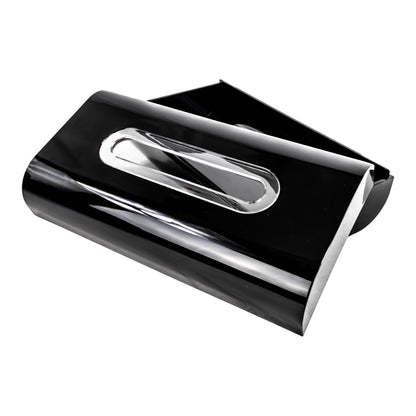 Dispensador de Pañuelos Rectangular Negro Lacado
