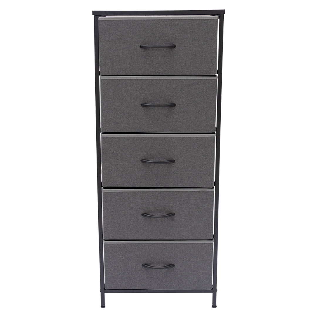 Cajonera Vertical Gris de 5 Cajones