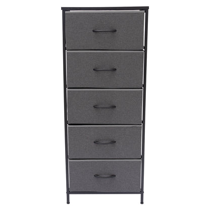 Cajonera Vertical Gris de 5 Cajones