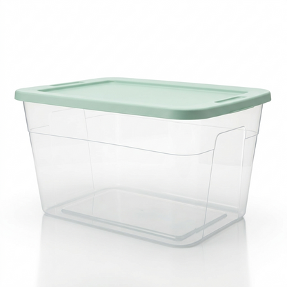 Caja Organizadora de Almacenamiento Plástico Resistente y Tapa Dura 58x42x31 cm