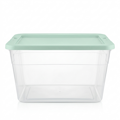 Caja Organizadora de Almacenamiento Plástico Resistente y Tapa Dura 58x42x31 cm