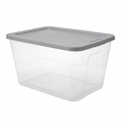 Caja Organizadora de Almacenamiento Plástico Resistente y Tapa Dura 58x42x31 cm