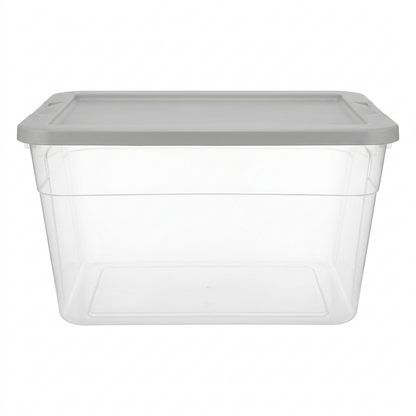 Caja Organizadora de Almacenamiento Plástico Resistente y Tapa Dura 58x42x31 cm