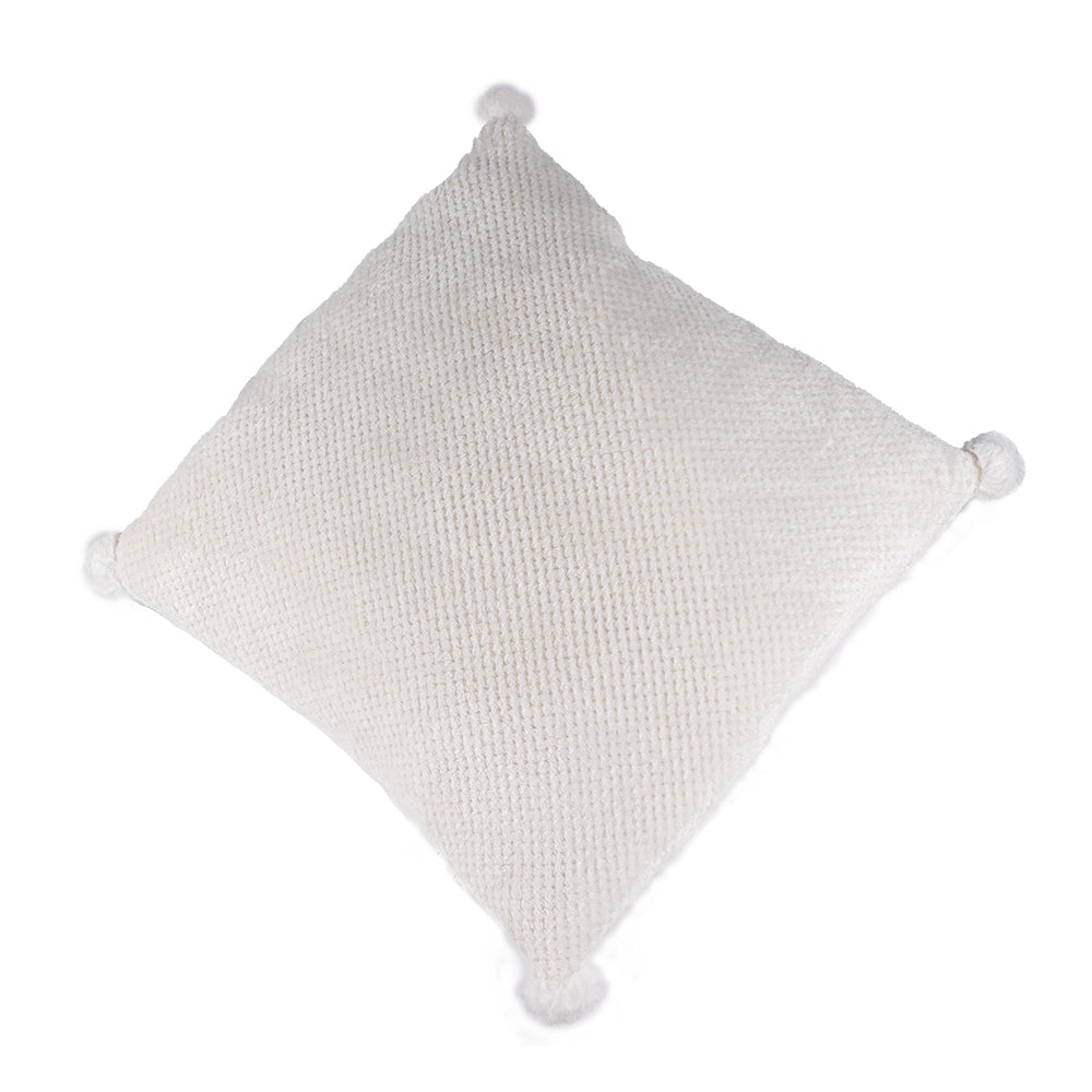 Cojín Suave Cuadrado Blanco 45cm - Ideën