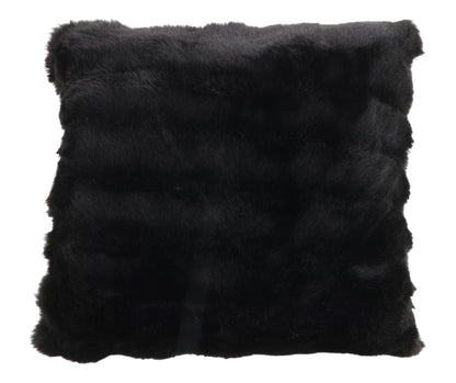 Cojín Suave Cuadrado Negro - 45CM