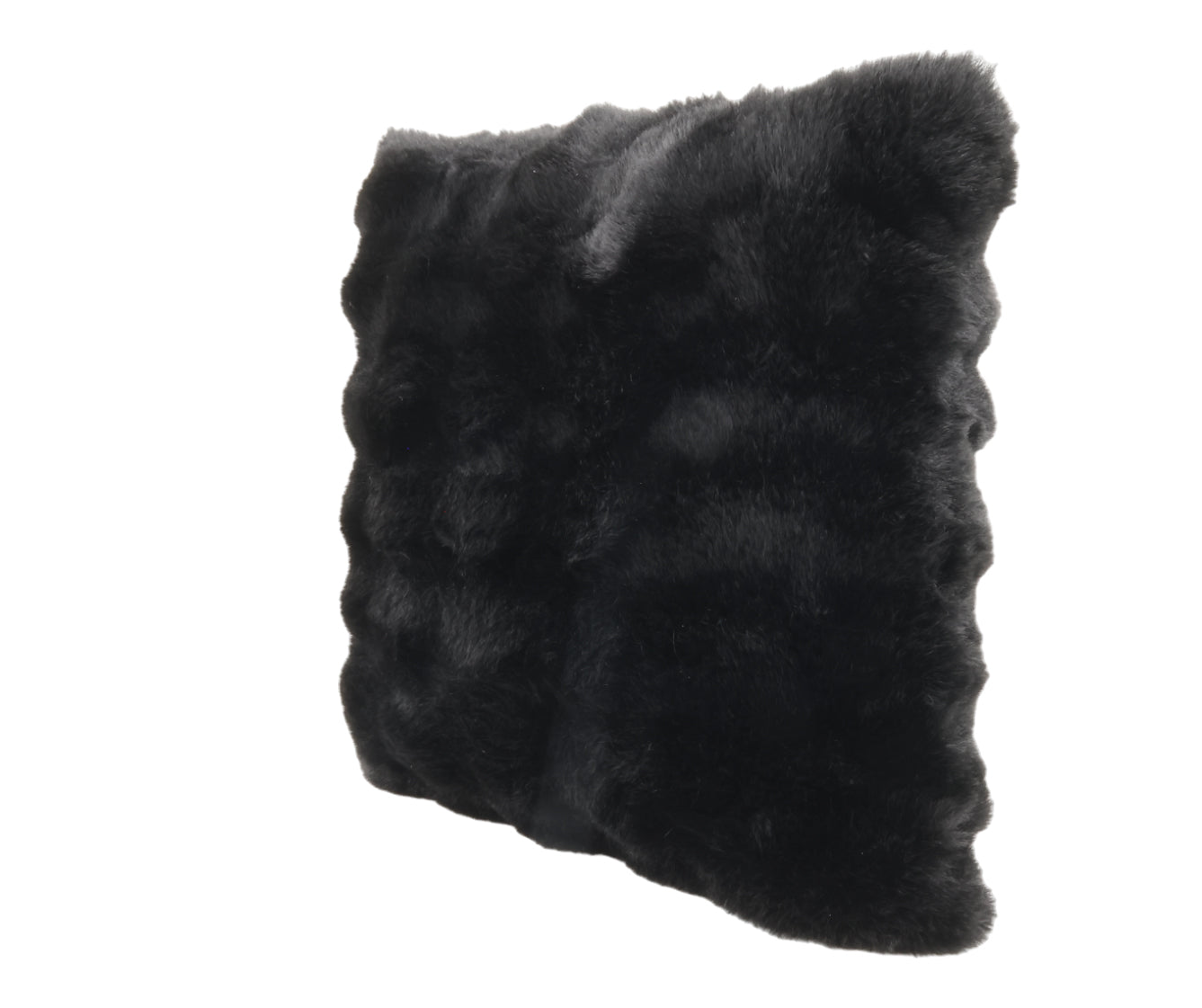 Cojín Suave Cuadrado Negro - 45CM