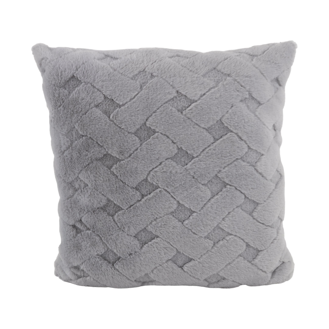Cojín Decorativo Cuadrado Gris Claro - 45 cm