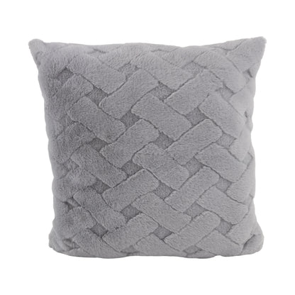 Cojín Decorativo Cuadrado Gris Claro - 45 cm