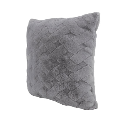 Cojín Decorativo Cuadrado Gris Claro - 45 cm