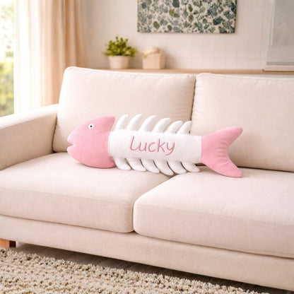 Peluche Esqueleto de Pescado "Lucky" - Rosa