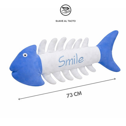 Peluche Esqueleto de Pescado "Lucky" - Azul